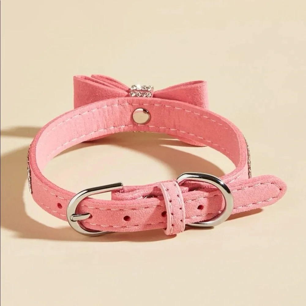 Rhinestone Decor Pet Collar 🐈